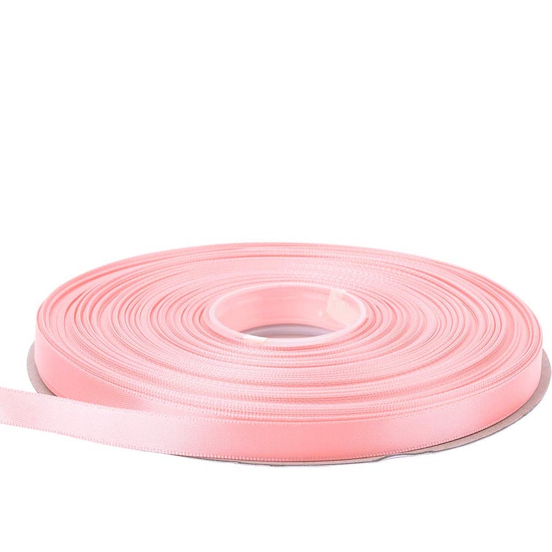 Ribest 3/8 inch 50 Yards Solid Double Face Satin Ribbon Per Roll for DIY Hair Accessories Scrapbooking Gift Packaging Party Decoration Wedding Flowers Light Pink - Image 4